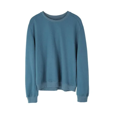 2021 spring new Korean edition casual solid color jacket trend simple loose round collar sweatshirt woman
2021 spring new Korean edition casual solid color jacket trend simple loose round collar sweatshirt woman