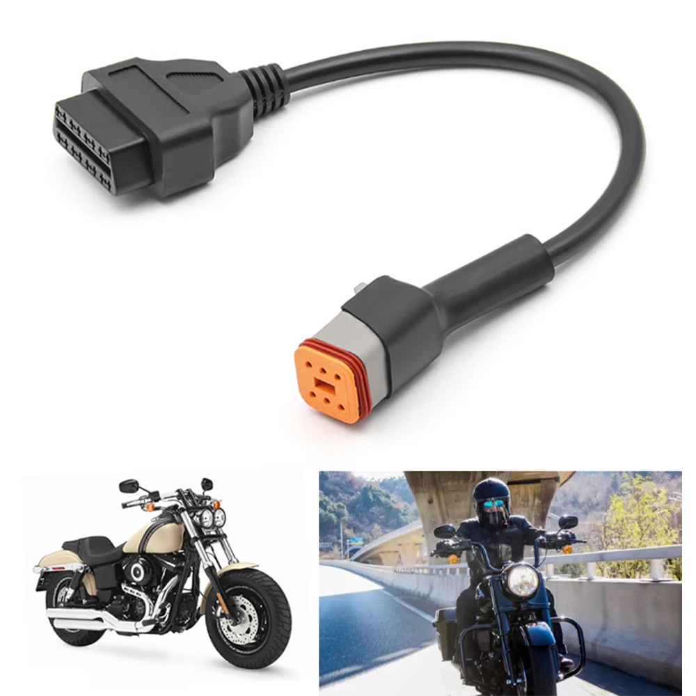 Motorbike OBD2 Adapter 6pin To OBD2 For Davidson Motorcycle Locomotive Cable ELM327 OBD Scanner Transfer Diagnostic Connector
Motorbike OBD2 Adapter 6pin To OBD2 For Davidson Motorcycle Locomotive Cable ELM327 OBD Scanner Transfer Diagnostic Connector