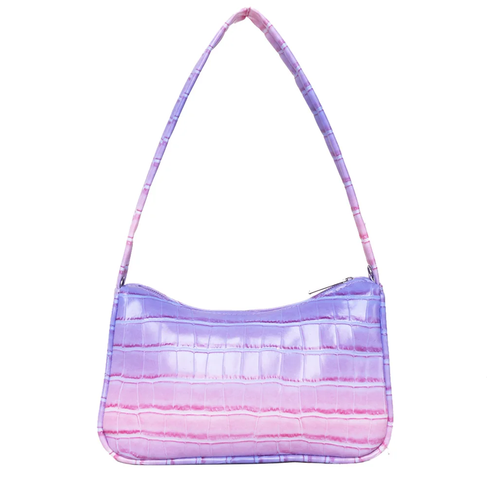 Винтажная женская сумка на молнии из искусственной кожи с камнями, повседневный стильный саквояж на одно плечо с градиентом цвета для женщи... 
Винтажная женская сумка на молнии из искусственной кожи с камнями, повседневный стильный саквояж на одно плечо с градиентом цвета для женщи...