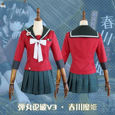Anime Danganronpa 3 Cosplay Costume Cute Girl Harukawa Maki JK Uniform School Sui Bunches Wig Shirt + Skirt + Bowknot + Headress
Anime Danganronpa 3 Cosplay Costume Cute Girl Harukawa Maki JK Uniform School Sui Bunches Wig Shirt + Skirt + Bowknot + Headress