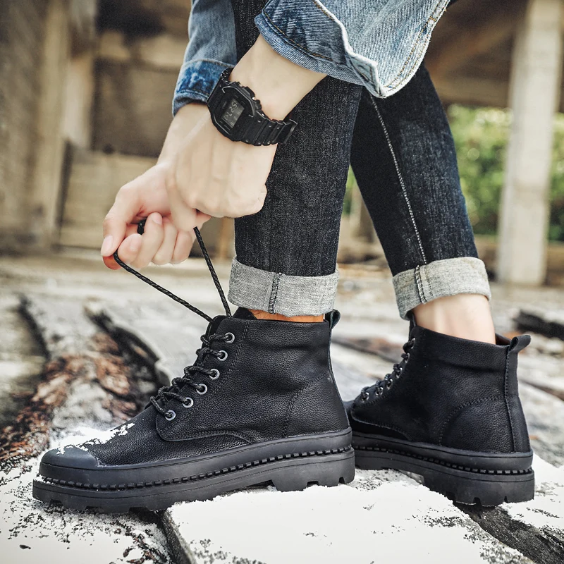 Zapatos Informales De Hombre Man Shoes Casual Men For Leather Mens Genuine Men's Boots Black Fashion Breathable
Zapatos Informales De Hombre Man Shoes Casual Men For Leather Mens Genuine Men's Boots Black Fashion Breathable