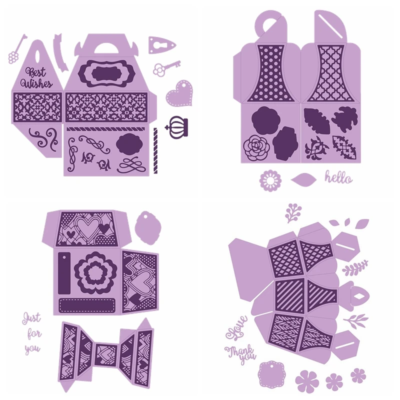 Metal Cutting Dies DIY Box Cut Boxes for Scrapbooking Photo Album Embossing Stencils Paper Cards Envelope Invitation
Metal Cutting Dies DIY Box Cut Boxes for Scrapbooking Photo Album Embossing Stencils Paper Cards Envelope Invitation