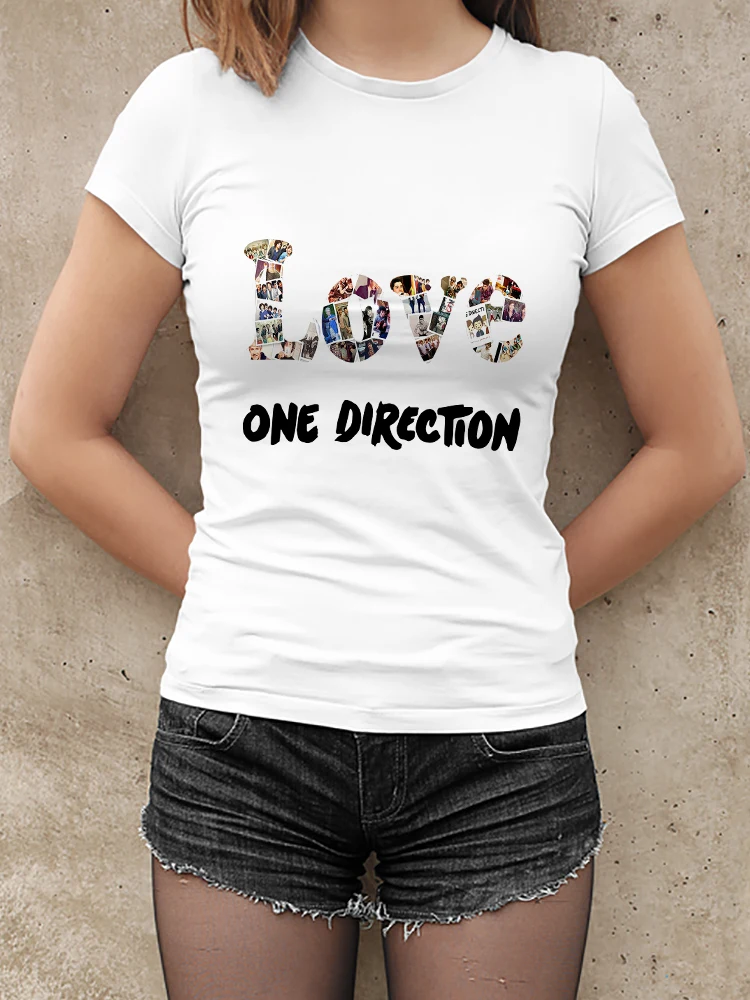 2021 Autumn T Shirt LOVE One Direction Printed Aesthetic T-shirt Ropa Muje Women Breathable Short Sleeve Soft Girl Top
2021 Autumn T Shirt LOVE One Direction Printed Aesthetic T-shirt Ropa Muje Women Breathable Short Sleeve Soft Girl Top