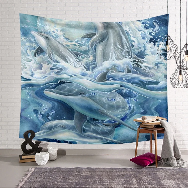 Cute dolphin colorful animal Tapestry 3D Printing Tapestrying Rectangular Home Decor Wall Hanging 02
Cute dolphin colorful animal Tapestry 3D Printing Tapestrying Rectangular Home Decor Wall Hanging 02