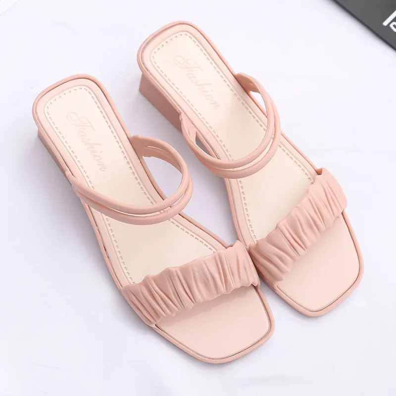 Summer Women Elegant Outdoor Sandals Pu Leather Pleated Chunky Heel Open Toe Beach Vacation Fashion Casual Shoes Ladies Female
Summer Women Elegant Outdoor Sandals Pu Leather Pleated Chunky Heel Open Toe Beach Vacation Fashion Casual Shoes Ladies Female