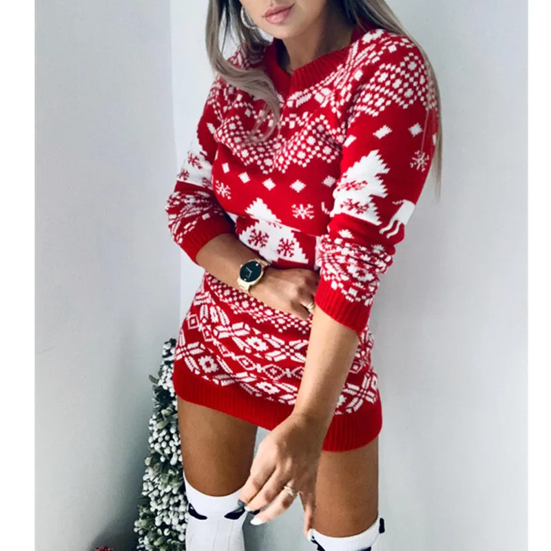Christmas 2022 Elk Snowflake Print Long Sweater Women Fashion Long Pullover Autumn O Neck Long Sleeve
Christmas 2022 Elk Snowflake Print Long Sweater Women Fashion Long Pullover Autumn O Neck Long Sleeve