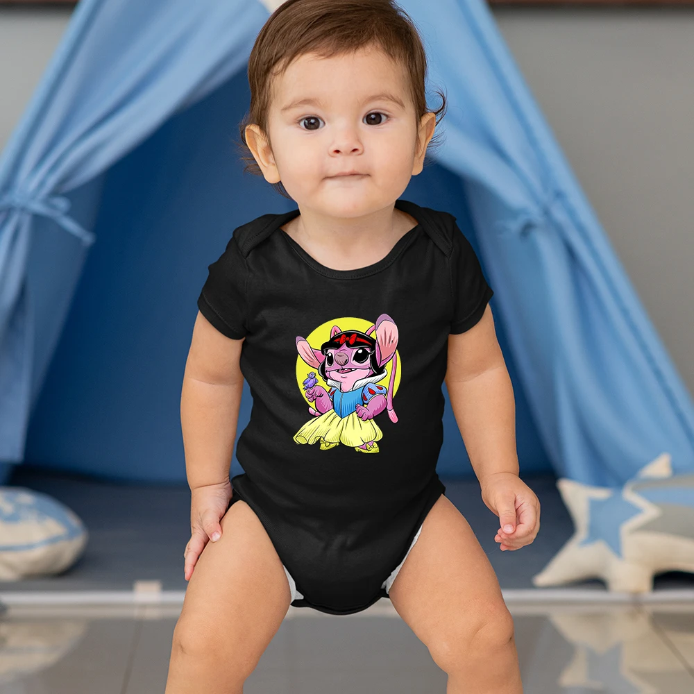 Disney Lilo & Stitch New Born Baby Bomper Angel Cosplay Snow White Print Cute Baby Girl Bodysuit Home Casual Toddler Girl Onesie
Disney Lilo & Stitch New Born Baby Bomper Angel Cosplay Snow White Print Cute Baby Girl Bodysuit Home Casual Toddler Girl Onesie
