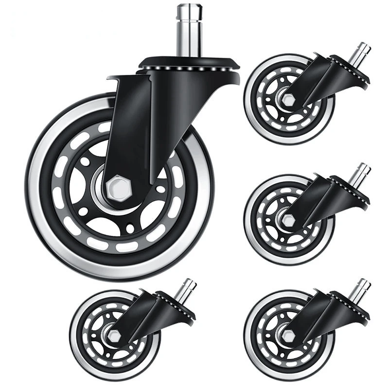 5Pcs Office Chair Caster 3 Inch Office Chair Wheel Replacement Game Chair Universal Wheel Soft Safe Rollers(11X22)
5Pcs Office Chair Caster 3 Inch Office Chair Wheel Replacement Game Chair Universal Wheel Soft Safe Rollers(11X22)