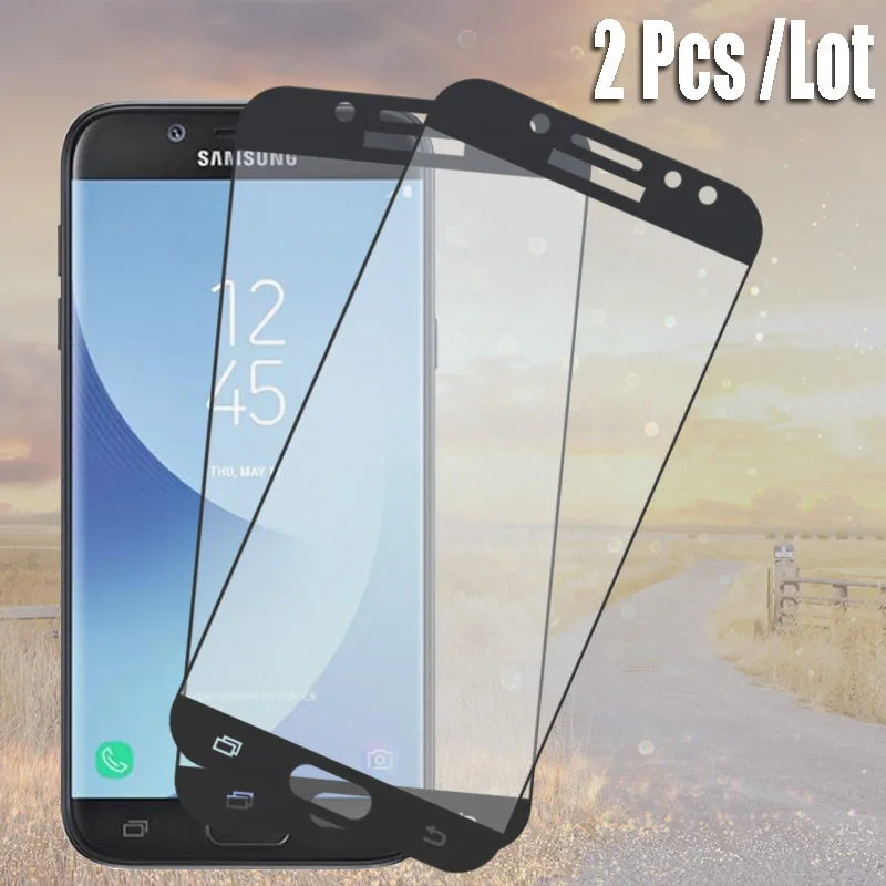 Закаленное стекло для Samsung Galaxy J5 J3 2017 J7 Pro Защита экрана J6 + 2018 J4 J8 полная защитная
