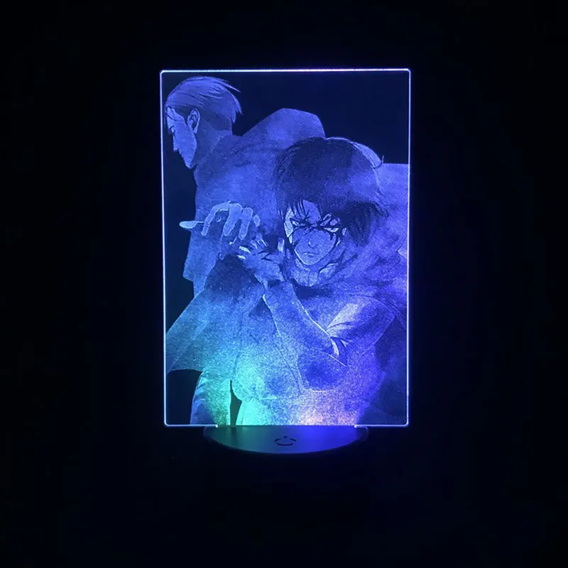 Remote Control Color Changing Table Two Tone Led Light Two Tone 3D Lamp Child Attack on Titan Levi Ackerman Japanese Anime Manga
Remote Control Color Changing Table Two Tone Led Light Two Tone 3D Lamp Child Attack on Titan Levi Ackerman Japanese Anime Manga