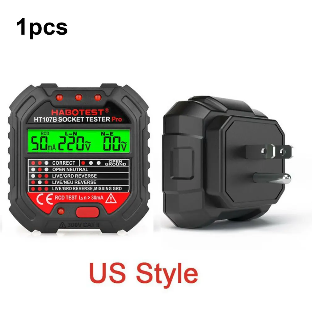 HT107B Output Voltage Tester Outlet Tester Auto Electrical Circuit Polarity Voltage Detector Circuit Breaker Detector Hot Sale
HT107B Output Voltage Tester Outlet Tester Auto Electrical Circuit Polarity Voltage Detector Circuit Breaker Detector Hot Sale