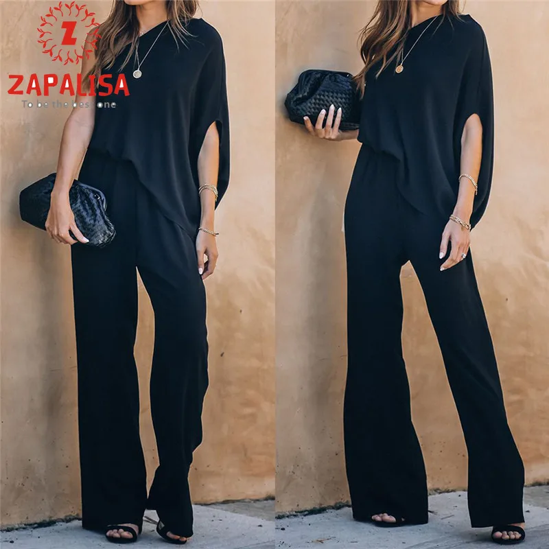 Sexy Women Summer Solid Color Jumpsuits Irregular Design One Shoulder Mid Waist Backless Casual Loose Jumpsuits for Streetwear
Sexy Women Summer Solid Color Jumpsuits Irregular Design One Shoulder Mid Waist Backless Casual Loose Jumpsuits for Streetwear