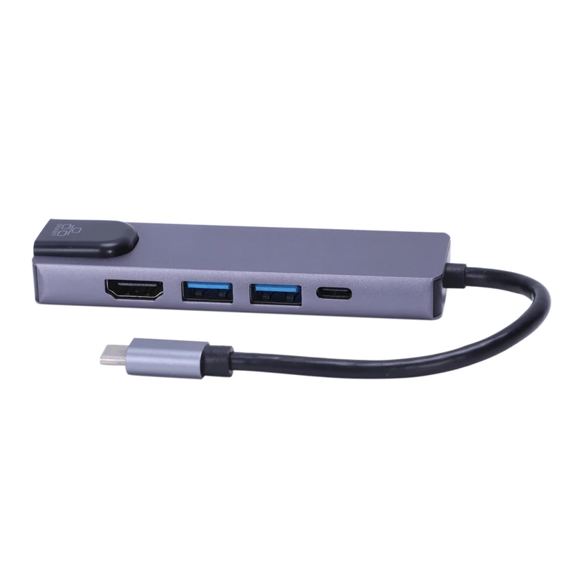 5 in 1 USB Type C Hub Hdmi 4K USB C Hub to Gigabit Ethernet Rj45 Lan Adapter for Pro Thunderbolt 3 USB-C Charger Port
5 in 1 USB Type C Hub Hdmi 4K USB C Hub to Gigabit Ethernet Rj45 Lan Adapter for Pro Thunderbolt 3 USB-C Charger Port