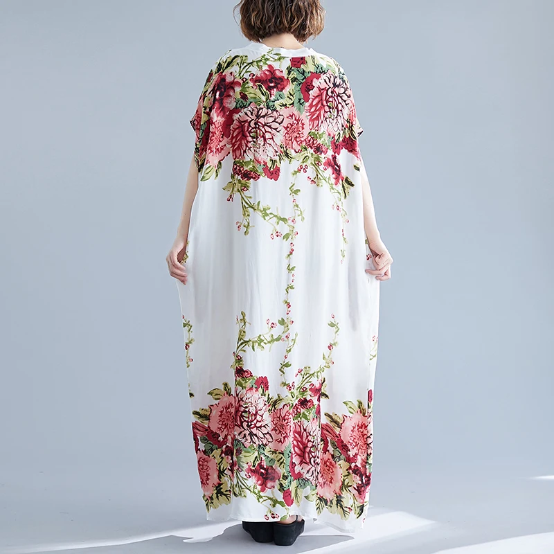 Plus Size Dress Women Summer Vestidos Beach Print Floral Sundress Big Size Female Lady Loose Cotton Maxi Long Dress 2XL 6XL
Plus Size Dress Women Summer Vestidos Beach Print Floral Sundress Big Size Female Lady Loose Cotton Maxi Long Dress 2XL 6XL