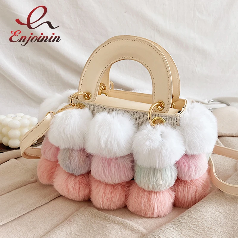 Colored Faux Fur Stitching Pu Leather Purses and Handbags for Women Fashion Shoulder Bag Crossbody Female Luxury Designer Bags
Colored Faux Fur Stitching Pu Leather Purses and Handbags for Women Fashion Shoulder Bag Crossbody Female Luxury Designer Bags