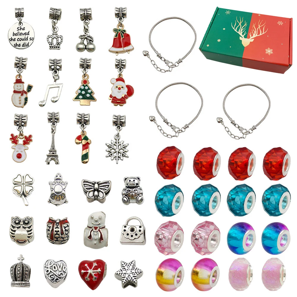 1 Set Christmas Themed Bracelet Jewelry Making Kit Mix Charms Pendant for DIY Necklace Bracelets Earrings Jewelry Making
1 Set Christmas Themed Bracelet Jewelry Making Kit Mix Charms Pendant for DIY Necklace Bracelets Earrings Jewelry Making