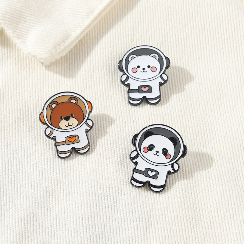 Astronaut Animal Enamel Brooches Panda Bear Badges Lapel Pins Kawaii Cute Pin For Backpacks Friends Women's Jewelry New Gift
Astronaut Animal Enamel Brooches Panda Bear Badges Lapel Pins Kawaii Cute Pin For Backpacks Friends Women's Jewelry New Gift