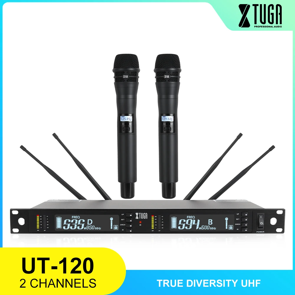 XTUGA истинное разнообразие UHF Беспроводная микрофонная система профессиональная
