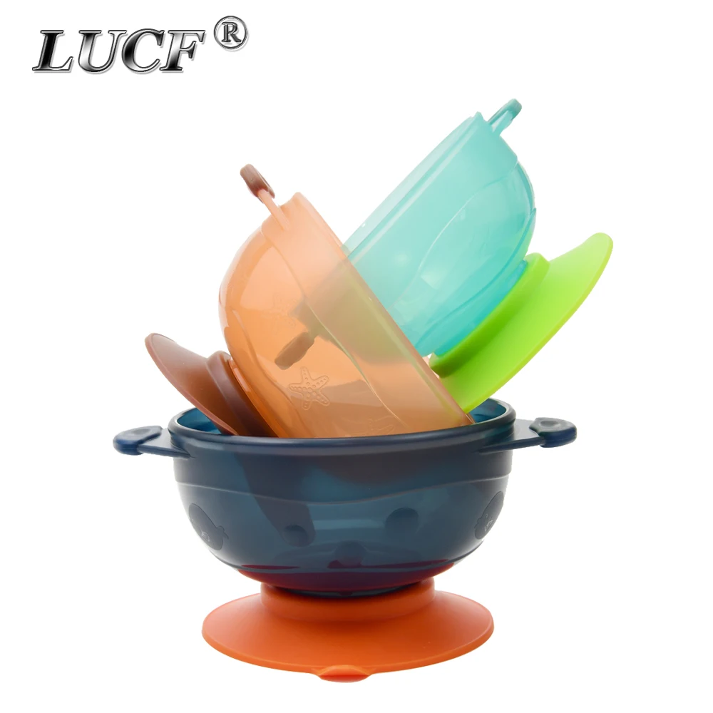 LUCF safe Food Level Practical Design 3 in 1 set Childern Sucker Bowl baby feeding tableware anti-overturn anti-heat leakproof
LUCF safe Food Level Practical Design 3 in 1 set Childern Sucker Bowl baby feeding tableware anti-overturn anti-heat leakproof