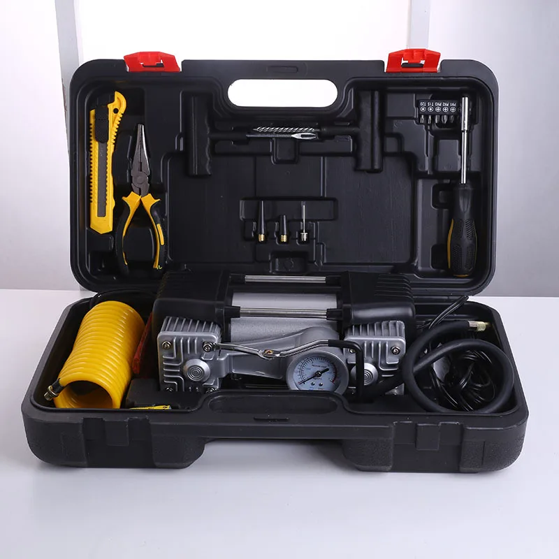 KPX3039 Kupixin Double Cylinder Vehicle Inflatable Pump Set Portable Inflator Toolbox
KPX3039 Kupixin Double Cylinder Vehicle Inflatable Pump Set Portable Inflator Toolbox
