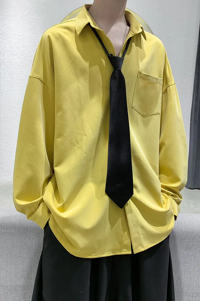 2020 Spring And Autumn New Youth Fashion Loose Solid Color Simple Long-sleeved Shirt Fashion Casual Top Bottoming Shirt M-2XL
2020 Spring And Autumn New Youth Fashion Loose Solid Color Simple Long-sleeved Shirt Fashion Casual Top Bottoming Shirt M-2XL