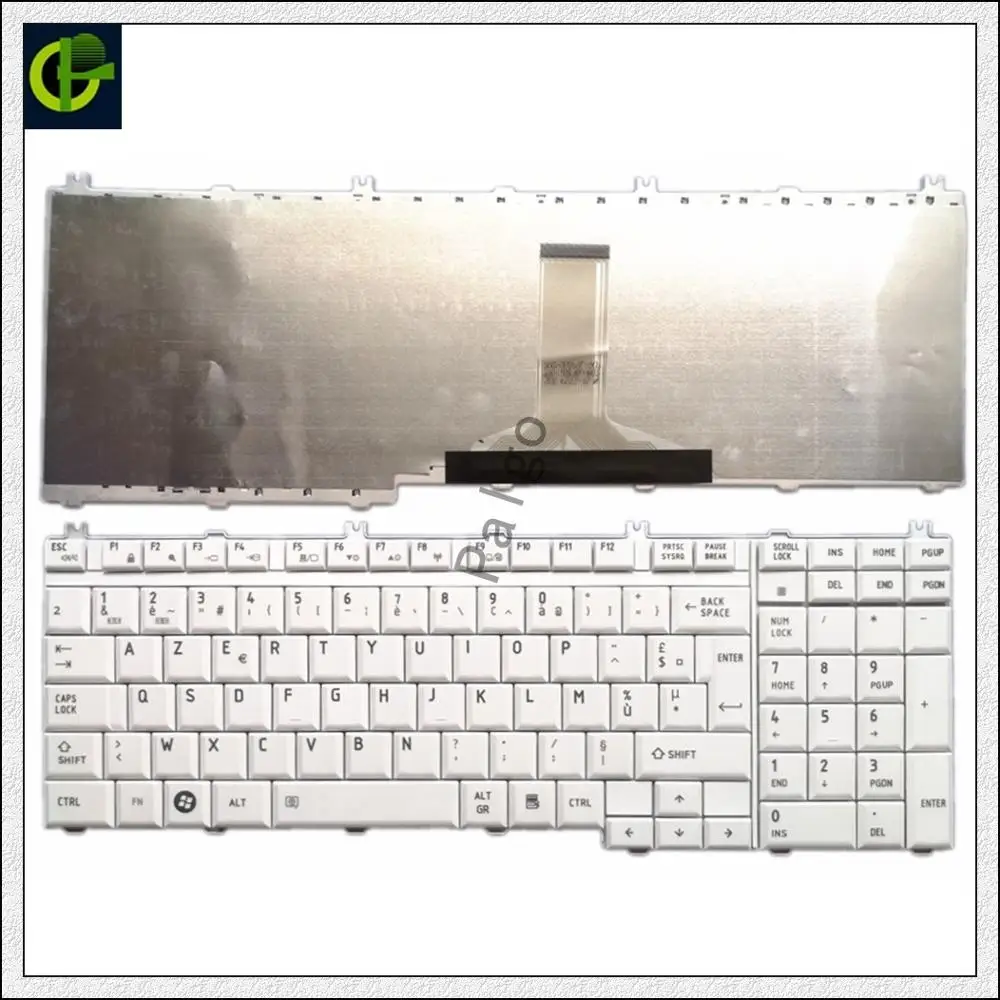 Французская клавиатура Azerty для Toshiba Satellite P305 P305D L350D L355 L355D P500 P505D L505 L505D L550 L550D L555 A500D