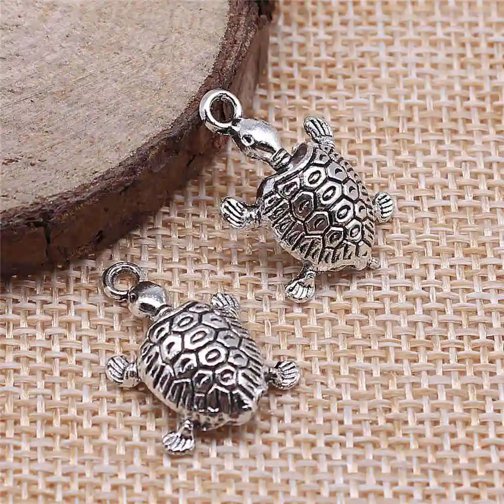 Handmade Pendants For Jewelry Accessories 20pcs Tortoise Charms 22x14mm Antique Silver Plated
Handmade Pendants For Jewelry Accessories 20pcs Tortoise Charms 22x14mm Antique Silver Plated