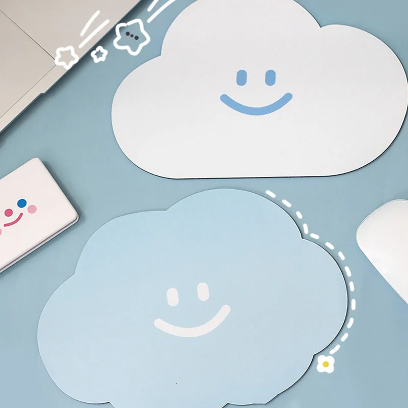 

Kawaii Universal Anti-slip Mouse Pad Cute Clouds Pvc Gaming Mice Mat New Desk Cushion Fashion Comfortable for Laptop PC MacBook