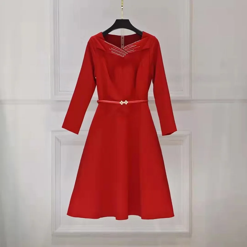 Женское облегающее вечернее платье с поясом, черное или красное элегантное платье с рукавом 2022, расшитое бисером, XXL, весна 3/4
Женское облегающее вечернее платье с поясом, черное или красное элегантное платье с рукавом 2022, расшитое бисером, XXL, весна 3/4