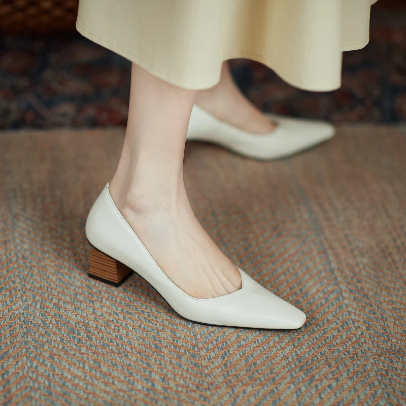 High Heels Designer Shoes Genuine Leather Shoes Woman Pumps 2021 Spring Shallow Working Party Basic Shoes For Women
High Heels Designer Shoes Genuine Leather Shoes Woman Pumps 2021 Spring Shallow Working Party Basic Shoes For Women