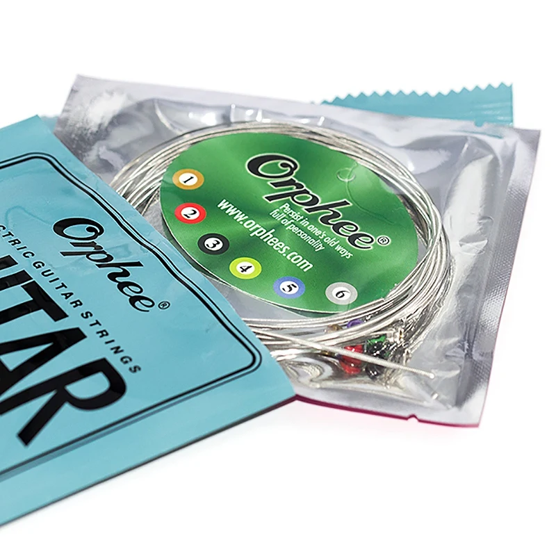 Orphee 20 Set 6Pcs/Set Guitar String RX19/RX17 Nickel Alloy String Super Light Electric Guitar Strings
Orphee 20 Set 6Pcs/Set Guitar String RX19/RX17 Nickel Alloy String Super Light Electric Guitar Strings