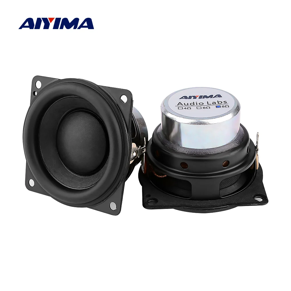 

AIYIMA 2Pc 2 Inch Full Range Audio Speakers 8 Ohm 10W Hifi Stereo Sound Amplifier Bluetooth Speaker DIY Home Theater Loudspeaker