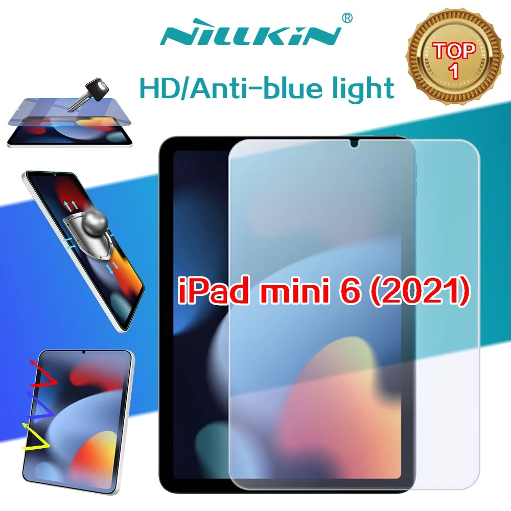Закаленное стекло Nillkin для Apple iPad mini6 Взрывозащищенная треснутая 9H защитная пленка HD Anti-Bluelight Clear mini 6
Закаленное стекло Nillkin для Apple iPad mini6 Взрывозащищенная треснутая 9H защитная пленка HD Anti-Bluelight Clear mini 6