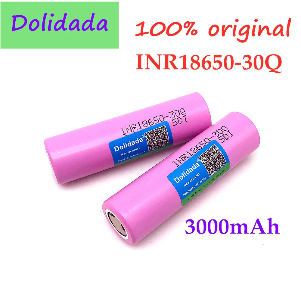 100% оригинальный новый литий-ионный перезаряжаемый аккумулятор для INR 18650 3,7 в 3000 мАч INR18650 30Q
100% оригинальный новый литий-ионный перезаряжаемый аккумулятор для INR 18650 3,7 в 3000 мАч INR18650 30Q