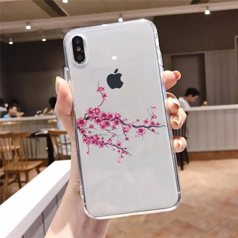 Cherry Blossom Tree flower Phone Cases Transparent soft For iphone 5 5s 5c se 6 6s 7 8 11 12 plus mini x xs xr pro max
Cherry Blossom Tree flower Phone Cases Transparent soft For iphone 5 5s 5c se 6 6s 7 8 11 12 plus mini x xs xr pro max
