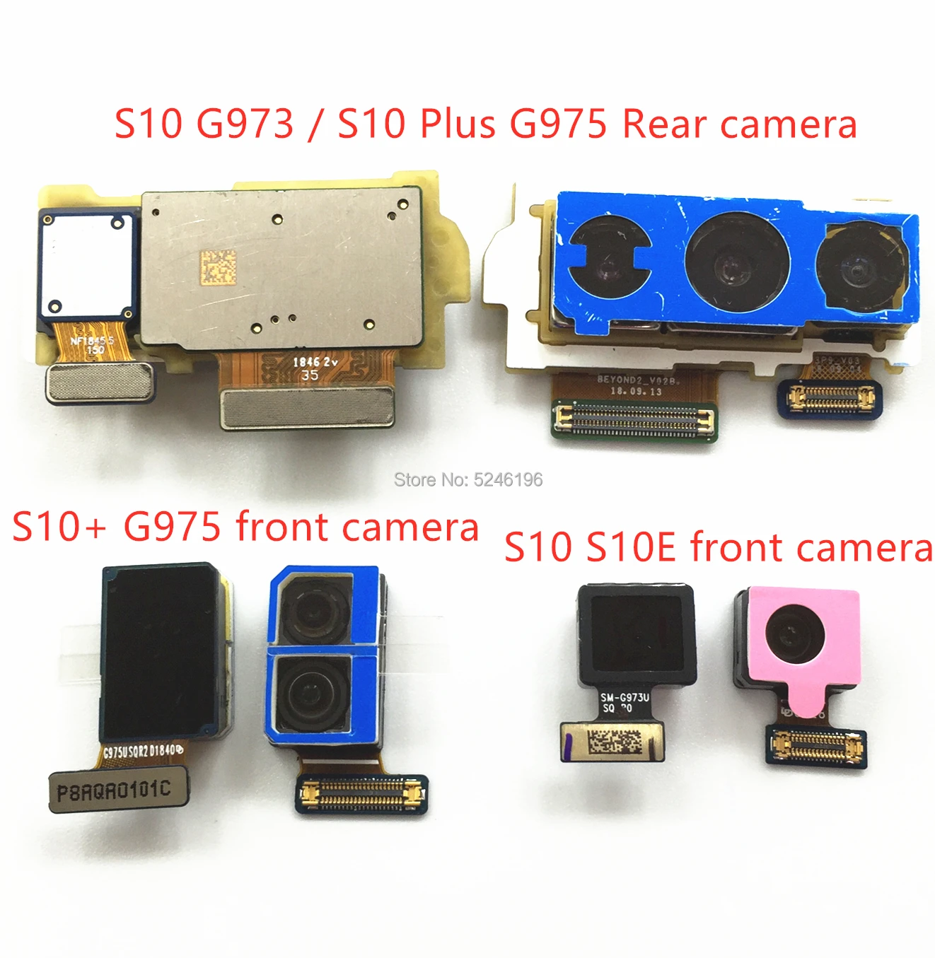 Back big Main Rear Camera front camera Module Flex Cable For Samsung Galaxy S10 G973F G973U S10 Plus G975F G975U Replace Part
Back big Main Rear Camera front camera Module Flex Cable For Samsung Galaxy S10 G973F G973U S10 Plus G975F G975U Replace Part