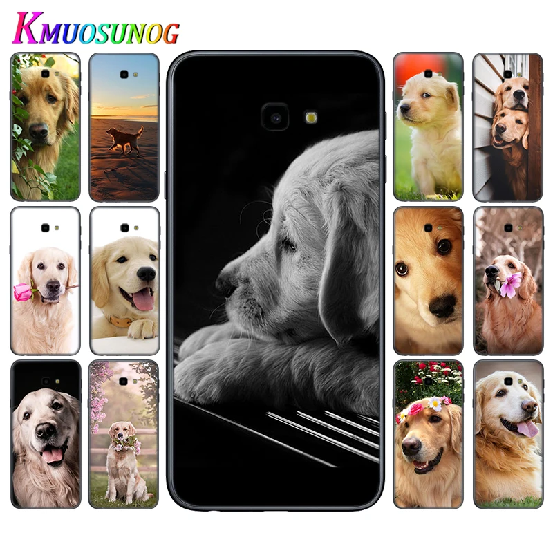 

Cute Golden Retriever dog Cover for Samsung Galaxy J8 J7 Duo J6 J5 Prime J4 Plus J3 J2 Core 2018 2017 2016 Phone Case