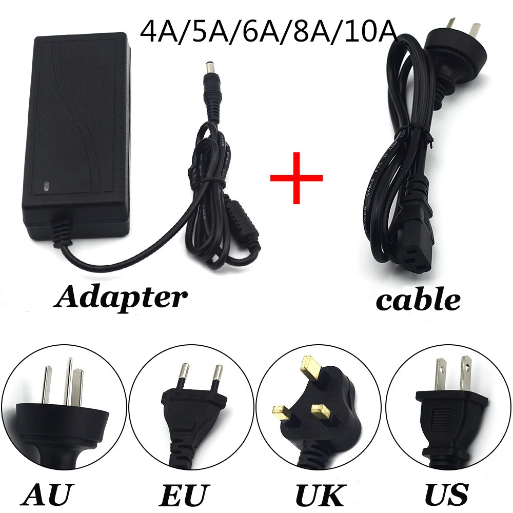 Адаптер питания 110 240 В переменного тока в постоянный ток 5 1A 2A 3A 5A 6A 8A 10A