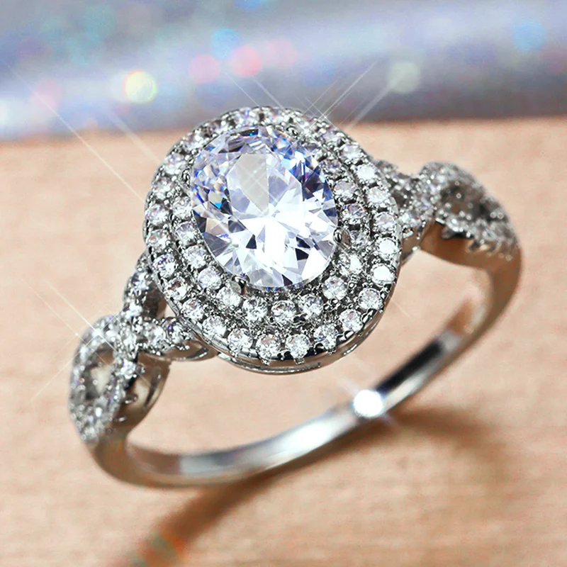 JK Fancy Oval Zircon Cut Women Wedding Rings Crystal Twist Design Band Graceful Bridal Accessories Fashion Jewelry Wholesale
JK Fancy Oval Zircon Cut Women Wedding Rings Crystal Twist Design Band Graceful Bridal Accessories Fashion Jewelry Wholesale