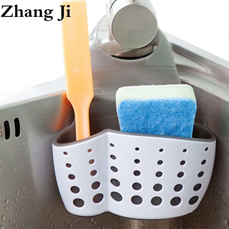 ZhangJi Kitchen TPR Rubber Thicken Sink Storage Kitchen Double Layer Basin Drain Basket Shelf Hanging Sponge Rack Holder 
ZhangJi Kitchen TPR Rubber Thicken Sink Storage Kitchen Double Layer Basin Drain Basket Shelf Hanging Sponge Rack Holder