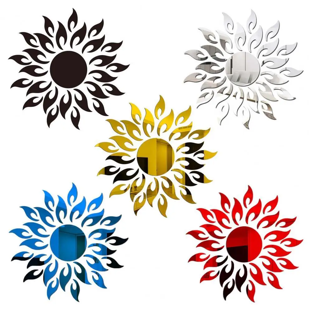 Hot Sales Wall Sticker Sunflower Shape Home Decor Acrylic Decorating 3D Mirror Background Ornaments for Living Room
Hot Sales Wall Sticker Sunflower Shape Home Decor Acrylic Decorating 3D Mirror Background Ornaments for Living Room