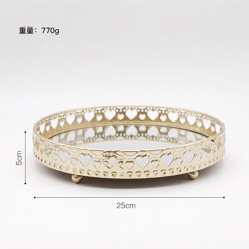 Northern European-Style Light Luxury Iron Delicate Glass Mirror Base Bedroom Desktop Jewelry Cosmetic Storage Tray Decorations
Northern European-Style Light Luxury Iron Delicate Glass Mirror Base Bedroom Desktop Jewelry Cosmetic Storage Tray Decorations