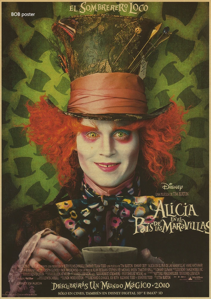 Classic Retro Movies Vintage Kraft Paper Poster Alice In Wonderland Film Bar Cafe Pub Wall Sticker Paint Core
Classic Retro Movies Vintage Kraft Paper Poster Alice In Wonderland Film Bar Cafe Pub Wall Sticker Paint Core