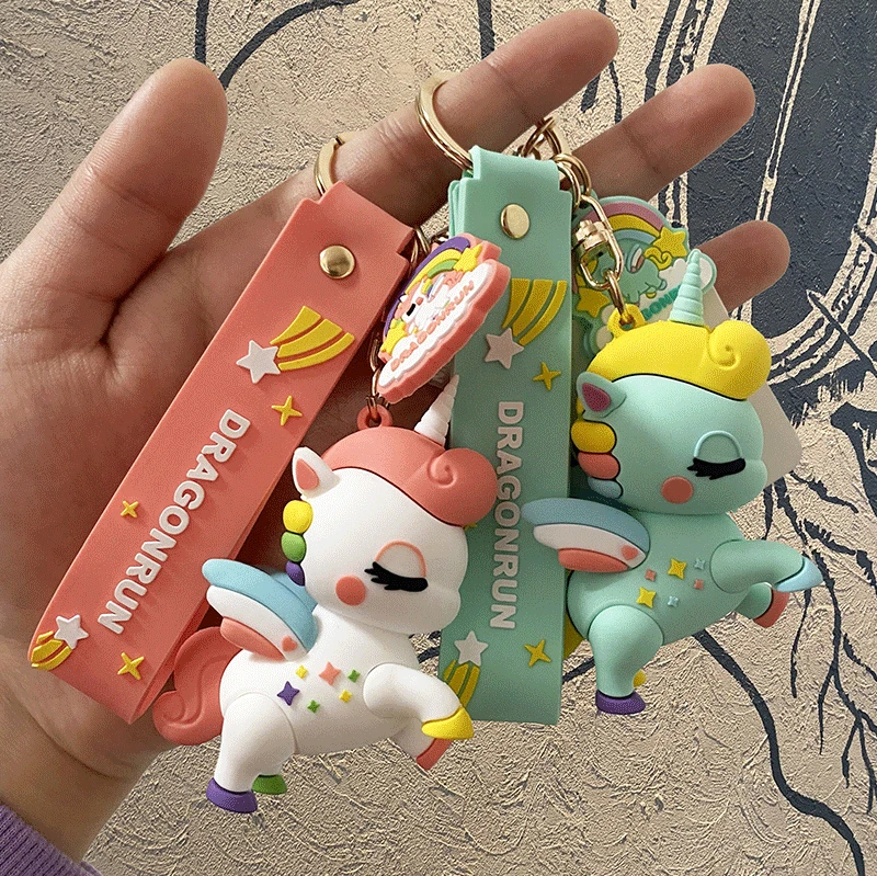 New Cute Pony Unicorn Keychain Anime Rainbow PVC Animal Unicorn Keyring Bag Car Keys Accessories Ornament Gift 2021 New Style
New Cute Pony Unicorn Keychain Anime Rainbow PVC Animal Unicorn Keyring Bag Car Keys Accessories Ornament Gift 2021 New Style