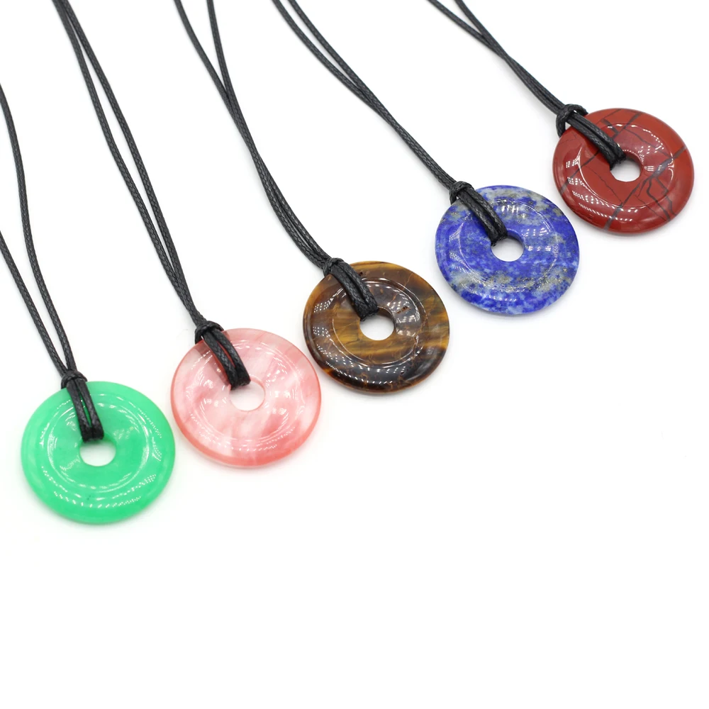 2021 Natural Agates Stone Pendant Necklace Round Shape Big Hole Beads Necklace for Women Making DIY Exquisite Gift 35x35mm
2021 Natural Agates Stone Pendant Necklace Round Shape Big Hole Beads Necklace for Women Making DIY Exquisite Gift 35x35mm