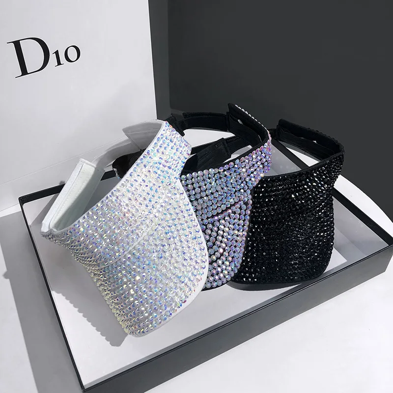 Women hats Empty Top Sun cap Sequins gorro luxury Summer Sun Hat Panama Hip Hop hat Outdoor Running Rhinestone Beach Chapeau
Women hats Empty Top Sun cap Sequins gorro luxury Summer Sun Hat Panama Hip Hop hat Outdoor Running Rhinestone Beach Chapeau