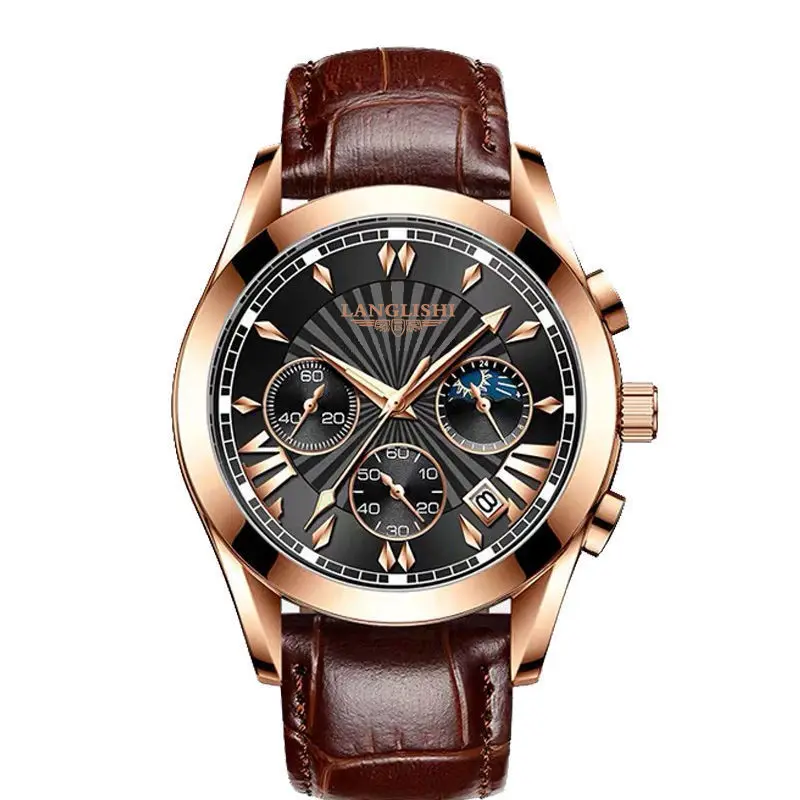 LANGLISHI Mens Watches Top Brand Luxury Men's Fashion Business Waterproof Watch For Men Casual Leather Watch Relogio Masculino
LANGLISHI Mens Watches Top Brand Luxury Men's Fashion Business Waterproof Watch For Men Casual Leather Watch Relogio Masculino