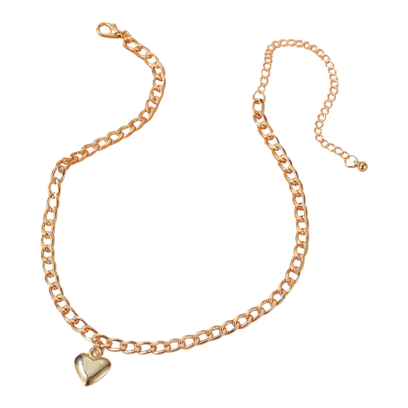 Punk Style Thick Chain Clavicle Chain Trend Personality Heart Pendant necklace for women 2021
Punk Style Thick Chain Clavicle Chain Trend Personality Heart Pendant necklace for women 2021