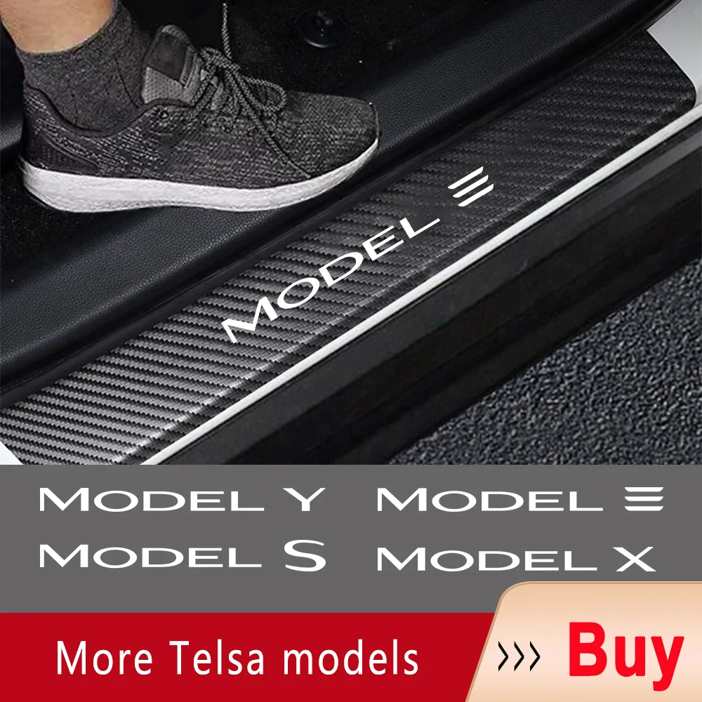 Scuff Plate Carbon Fiber Car Door Threshold Pedal Stickers For Tesla Model 3 S X Y Cybertruck P100D SpaceX Starlink
Scuff Plate Carbon Fiber Car Door Threshold Pedal Stickers For Tesla Model 3 S X Y Cybertruck P100D SpaceX Starlink