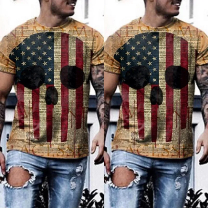 2021 Men's Long Sleeve T-shirts Summer New Fashion American Flag Print Top O-neck Pullovers Vintage Tshirts For Men Clothing
2021 Men's Long Sleeve T-shirts Summer New Fashion American Flag Print Top O-neck Pullovers Vintage Tshirts For Men Clothing